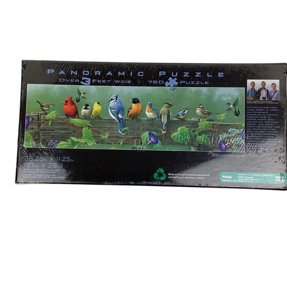 Hartman Brothers Collection “Songbirds”750 Piece Panoramic Puzzle SEALED - Picture 3 of 7